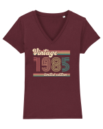 Născut in 1985 ST Vintage limited edition Tricou mânecă scurtă guler V Damă Evoker