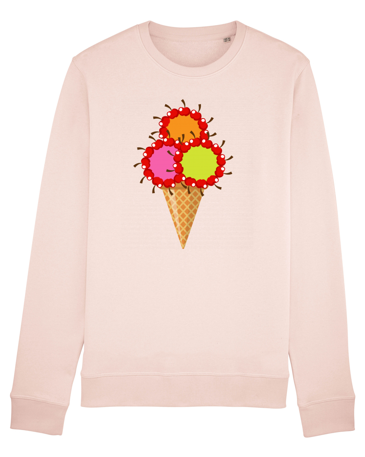 Bluză mânecă lungă Unisex Rise Candy Pink