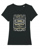 Made in 1985 quality - Cadou aniversar 1985 Tricou mânecă scurtă guler larg fitted Damă Expresser