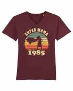 Super mama - best of 1985 - Cadou aniversar 1985 Tricou mânecă scurtă guler V Bărbat Presenter