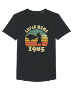 Super mama - best of 1985 - Cadou aniversar 1985 Tricou mânecă scurtă guler larg Bărbat Skater