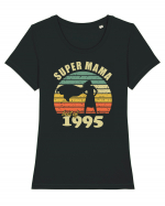 Super mama - best of 1995 - Cadou aniversar 1995 Tricou mânecă scurtă guler larg fitted Damă Expresser