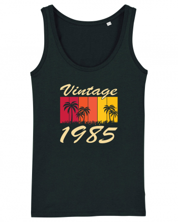 Vintage 1985 - sunny palmtrees - Cadou aniversar 1985 Black