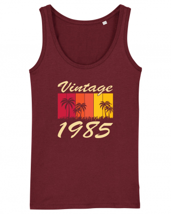 Vintage 1985 - sunny palmtrees - Cadou aniversar 1985 Burgundy