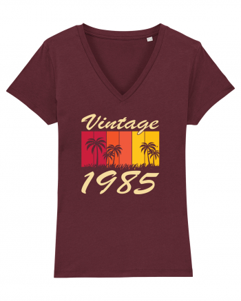 Vintage 1985 - sunny palmtrees - Cadou aniversar 1985 Burgundy