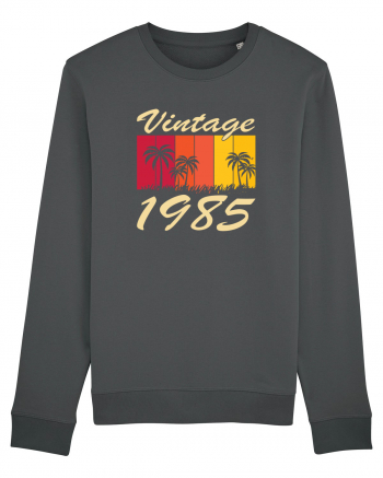 Vintage 1985 - sunny palmtrees - Cadou aniversar 1985 Anthracite