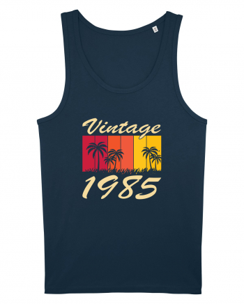 Vintage 1985 - sunny palmtrees - Cadou aniversar 1985 Navy