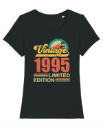 Vintage 1995 limited edition - Cadou aniversar 1995 Tricou mânecă scurtă guler larg fitted Damă Expresser