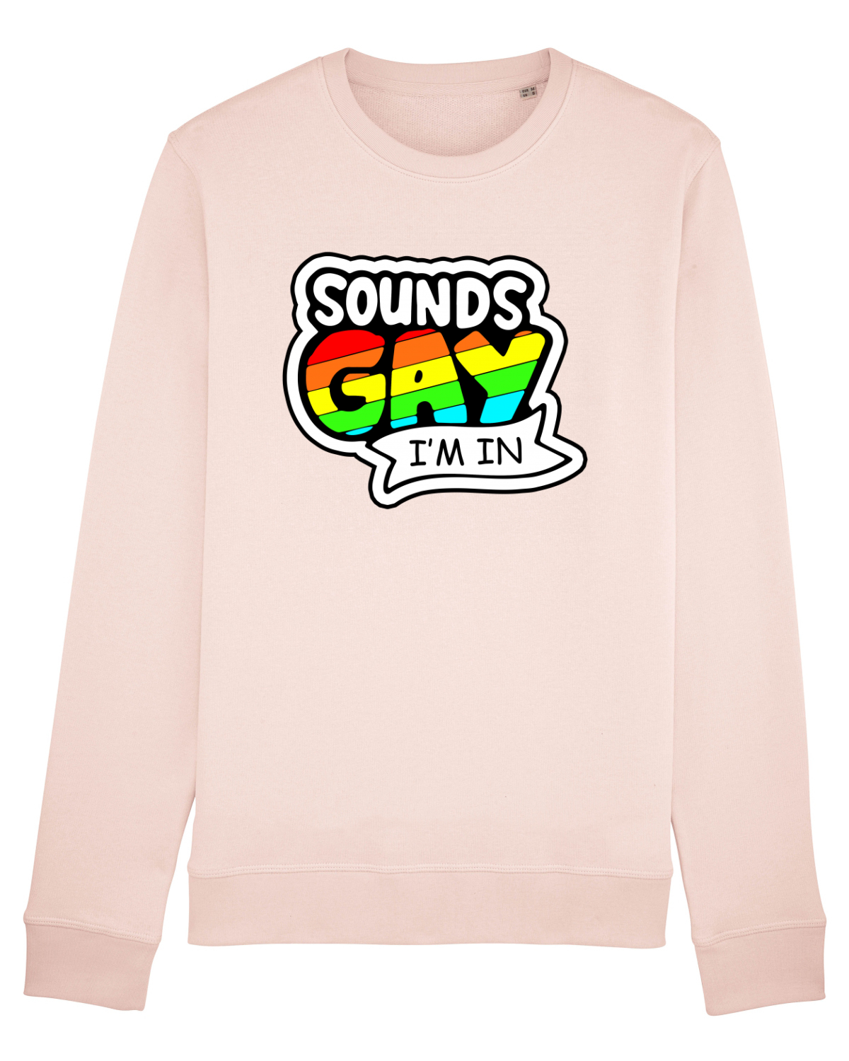 Bluză mânecă lungă Unisex Rise Candy Pink