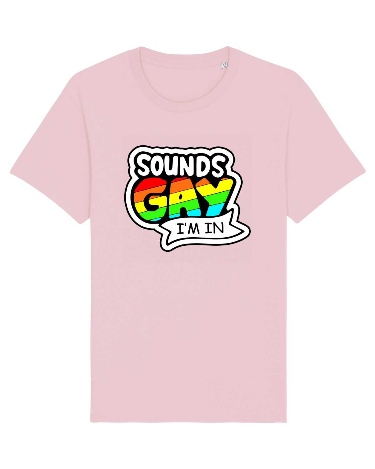 Tricou mânecă scurtă Unisex Rocker Cotton Pink