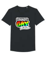 Sounds Gay Tricou mânecă scurtă guler larg Bărbat Skater