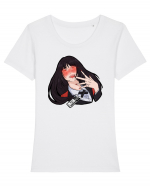 Yumeko Kakegurui Tricou mânecă scurtă guler larg fitted Damă Expresser