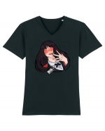 Yumeko Kakegurui Tricou mânecă scurtă guler V Bărbat Presenter