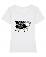 Black Sheep of the family Tricou mânecă scurtă guler larg fitted Damă Expresser