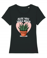 Aloe You Vera Much Tricou mânecă scurtă guler larg fitted Damă Expresser