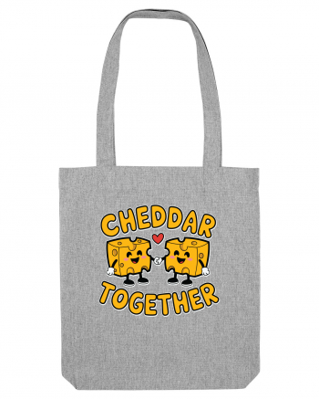 Cheddar Together | Cute Cheese Couple Heather Grey