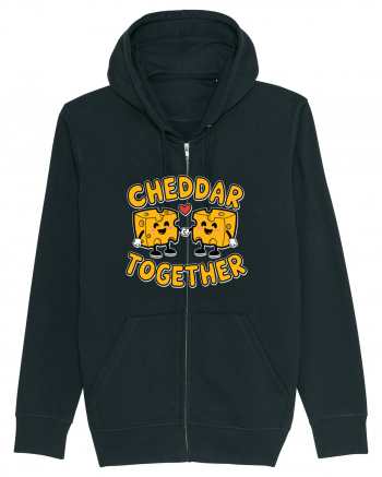 Cheddar Together | Cute Cheese Couple Black