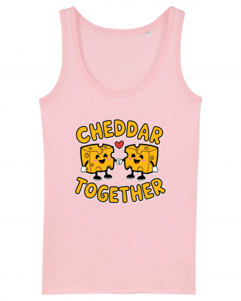 Cheddar Together | Cute Cheese Couple Cotton Pink