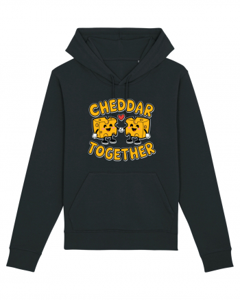 Cheddar Together | Cute Cheese Couple Black