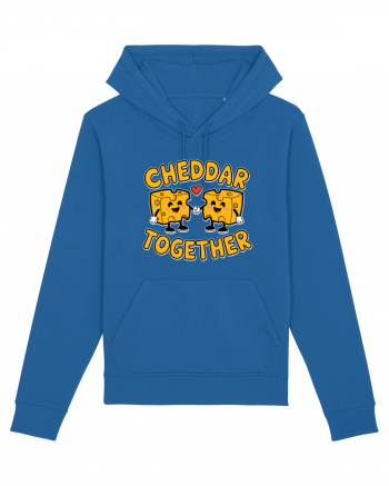 Cheddar Together | Cute Cheese Couple Royal Blue