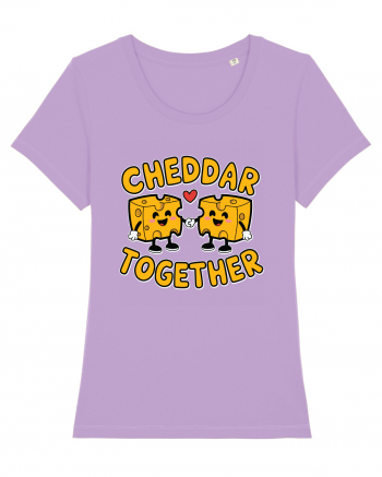 Cheddar Together | Cute Cheese Couple Lavender Dawn