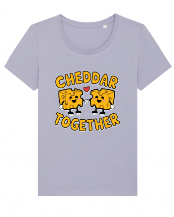 Cheddar Together | Cute Cheese Couple Lavender