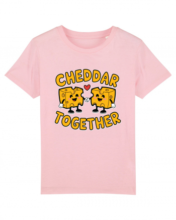 Cheddar Together | Cute Cheese Couple Cotton Pink