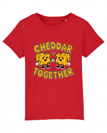 Cheddar Together | Cute Cheese Couple Red