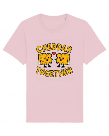 Cheddar Together | Cute Cheese Couple Cotton Pink