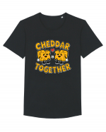 Cheddar Together | Cute Cheese Couple Tricou mânecă scurtă guler larg Bărbat Skater