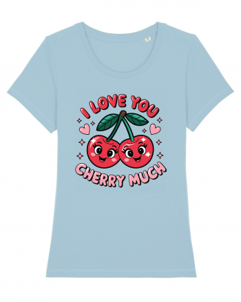 I Love You Cherry Much Sky Blue