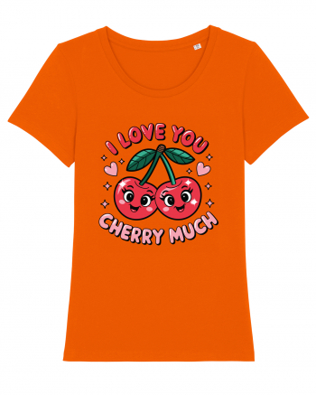 I Love You Cherry Much Bright Orange