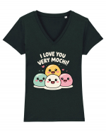 I Love You Very Mochi Tricou mânecă scurtă guler V Damă Evoker