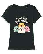 I Love You Very Mochi Tricou mânecă scurtă guler larg fitted Damă Expresser