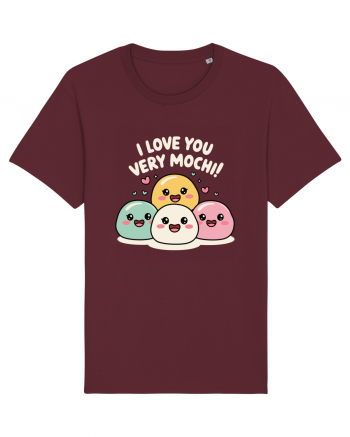 I Love You Very Mochi Burgundy