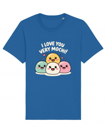 I Love You Very Mochi Royal Blue