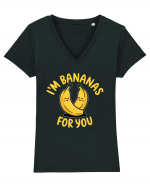 I'm Bananas For You Tricou mânecă scurtă guler V Damă Evoker