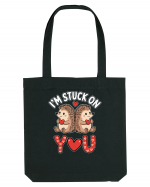 I'm Stuck On You | Hedgehog Valentine's Sacoșă textilă