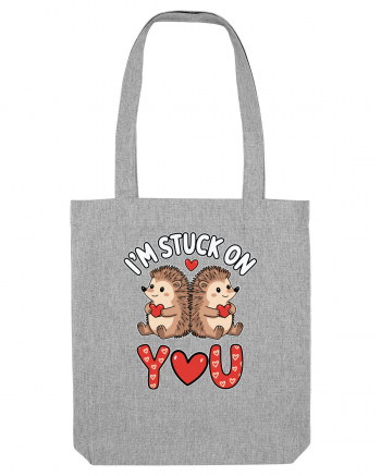 I'm Stuck On You | Hedgehog Valentine's Heather Grey