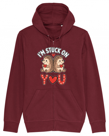 I'm Stuck On You | Hedgehog Valentine's Burgundy