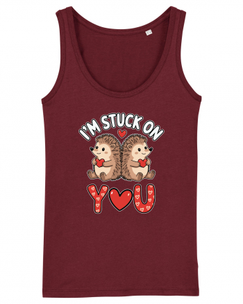 I'm Stuck On You | Hedgehog Valentine's Burgundy