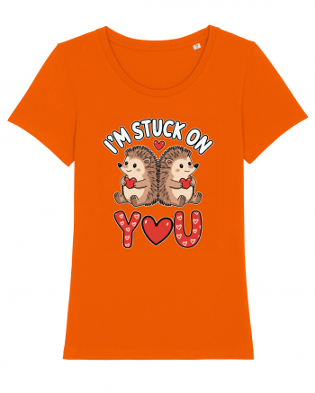 I'm Stuck On You | Hedgehog Valentine's Bright Orange