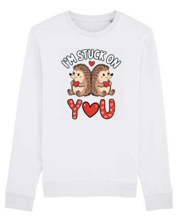 I'm Stuck On You | Hedgehog Valentine's White