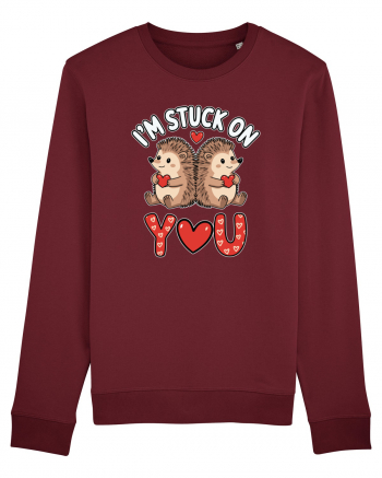 I'm Stuck On You | Hedgehog Valentine's Burgundy