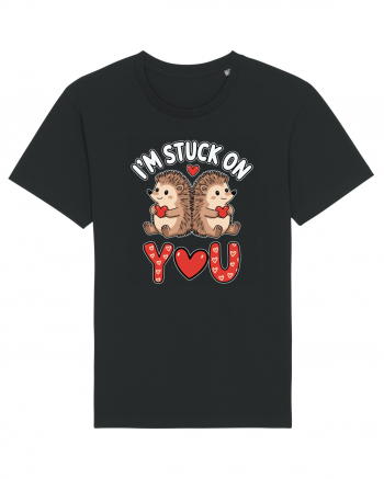 I'm Stuck On You | Hedgehog Valentine's Black