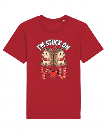 I'm Stuck On You | Hedgehog Valentine's Red