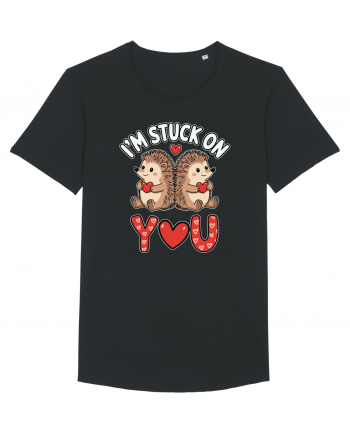 I'm Stuck On You | Hedgehog Valentine's Black