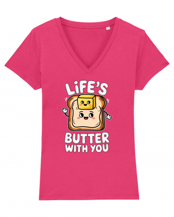 Life's Butter With You | Funny Toast Pun Raspberry