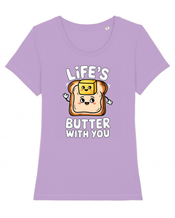 Life's Butter With You | Funny Toast Pun Lavender Dawn