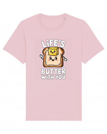 Life's Butter With You | Funny Toast Pun Cotton Pink